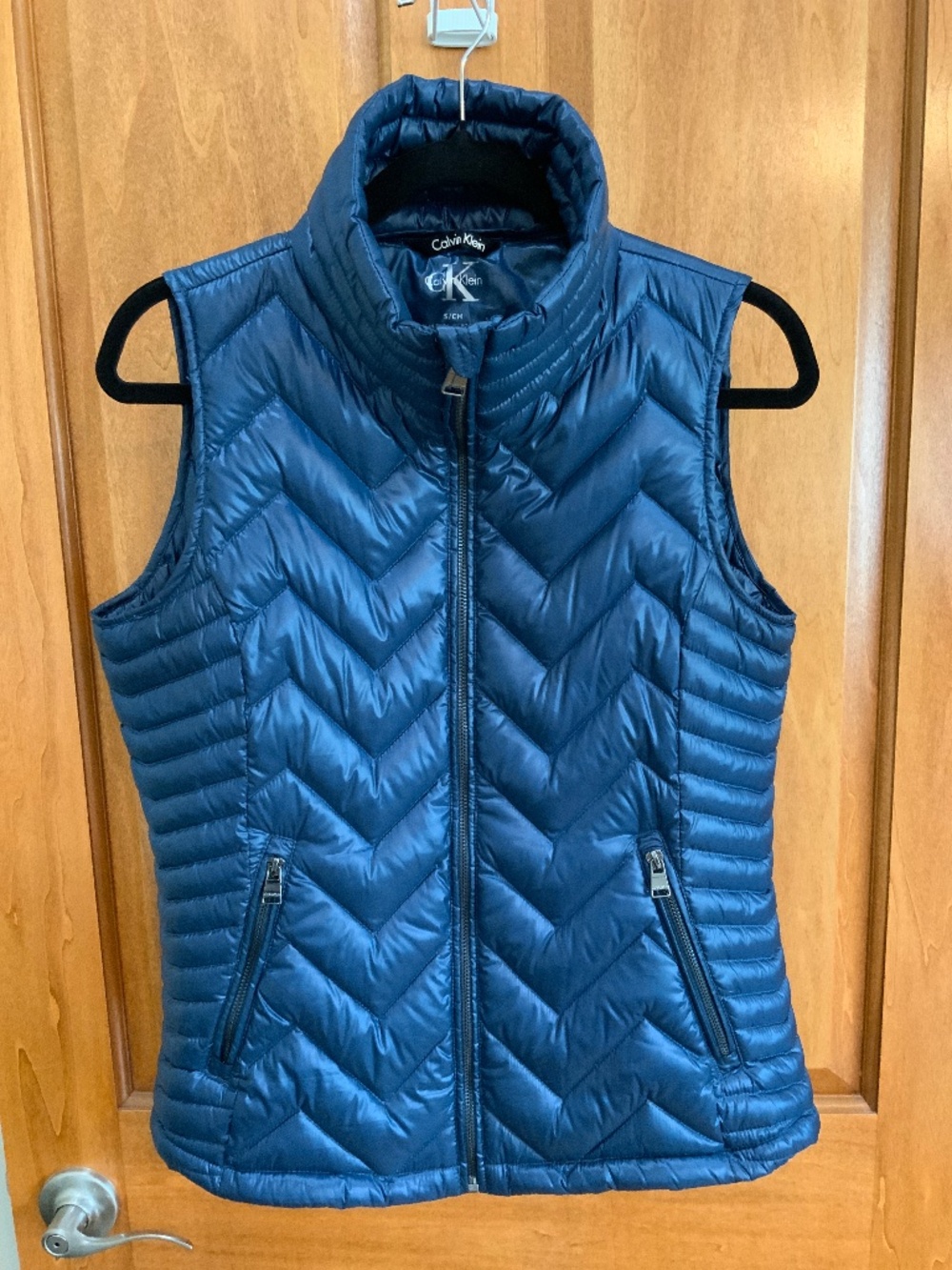 Women’s Calvin Klein blue puffer vest small